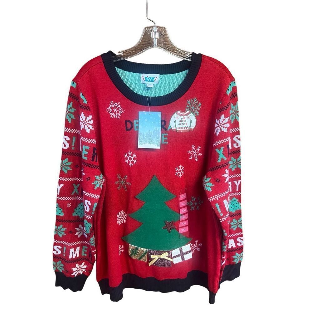Rockin Around Womans Xmas Sweater Sz XXL NWT